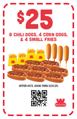 $25 - Eight Chili Dogs, Four Corn Dogs, and Four Small Fries Coupon