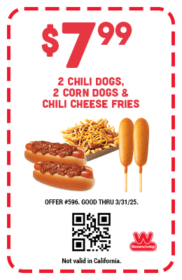 $7.99 - Two Chili Dogs, Two Corn Dogs and Chili Cheese Fries Coupon