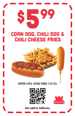 $5.99 Corn Dog, Chili Dog & Chili Cheese Fries Coupon #594